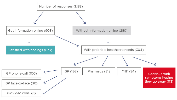 Figure 1 Flow of patients through the survey.