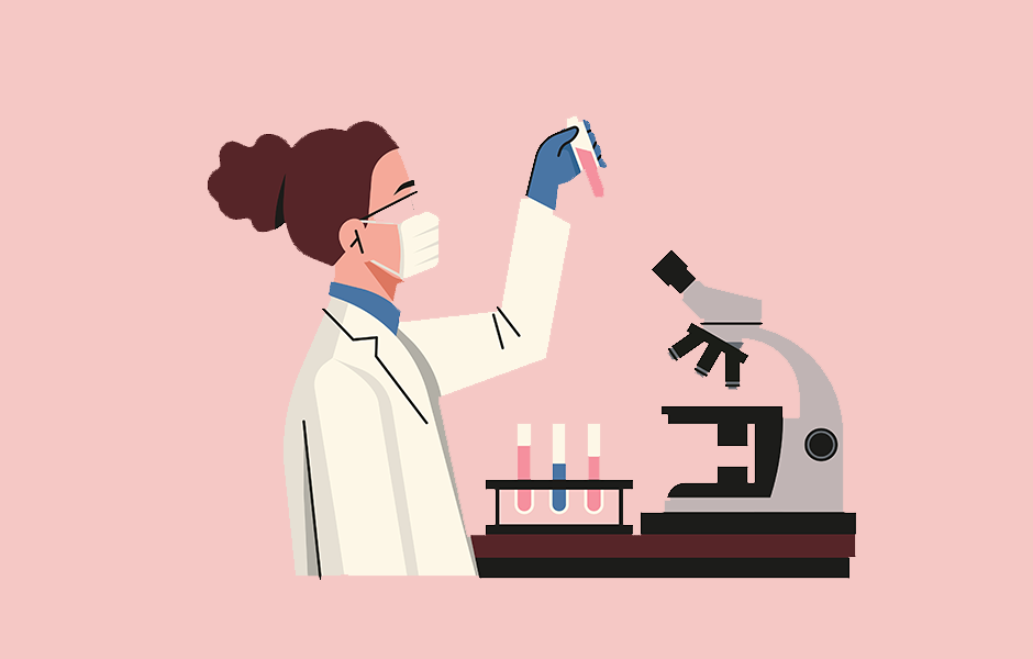 Scientist performing-experiment