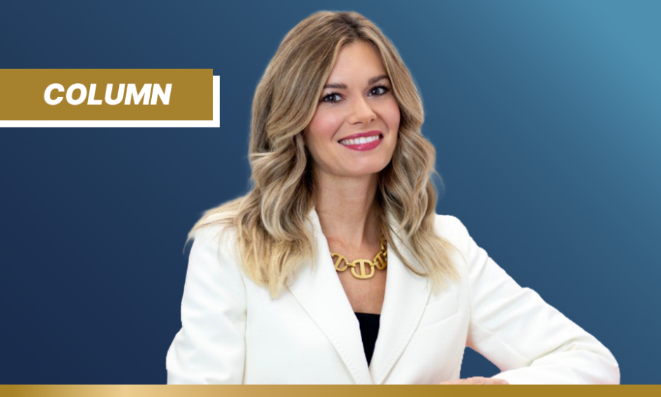 Dr Henar Hevia on navy blue background