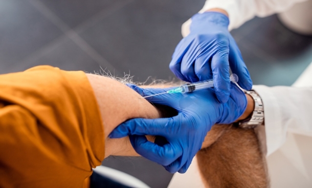 Older adult receiving vaccination related to acute hepatitis B infection and HBV vaccine escape.