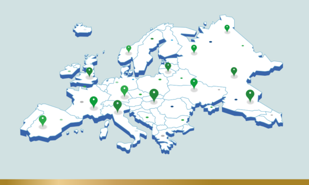 A flat map of Europe