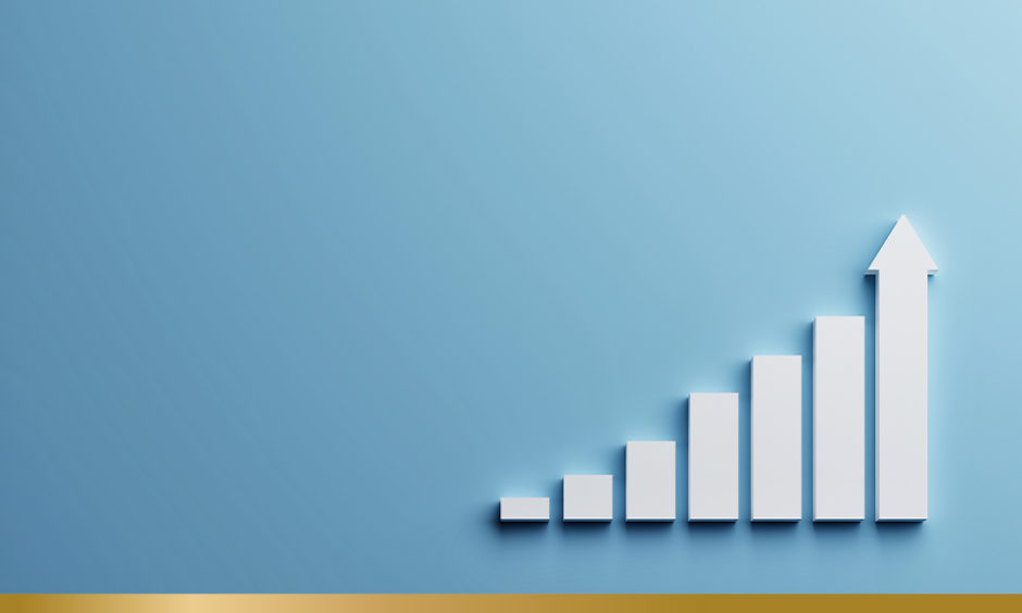 Rising bar chart