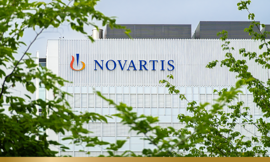 Exterior of Novartis office building