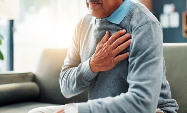 Man with both rheumatoid arthritis and atherosclerosis