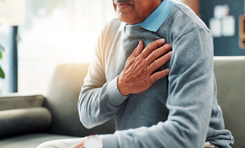 Man with both rheumatoid arthritis and atherosclerosis