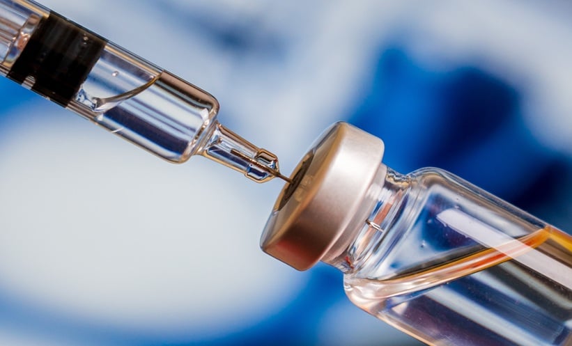 close up of canccer vaccine for pancreatic cancer