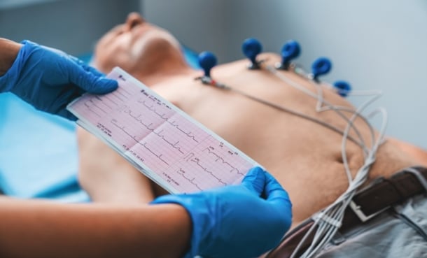 Person having ECG