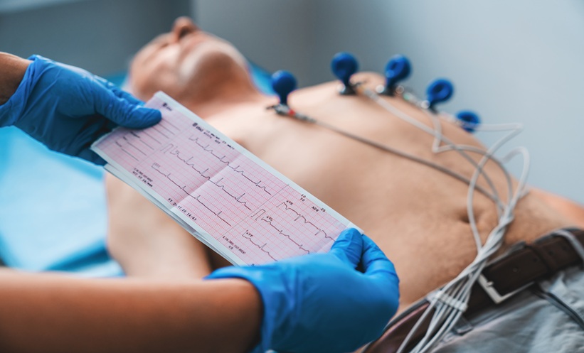 Person having ECG