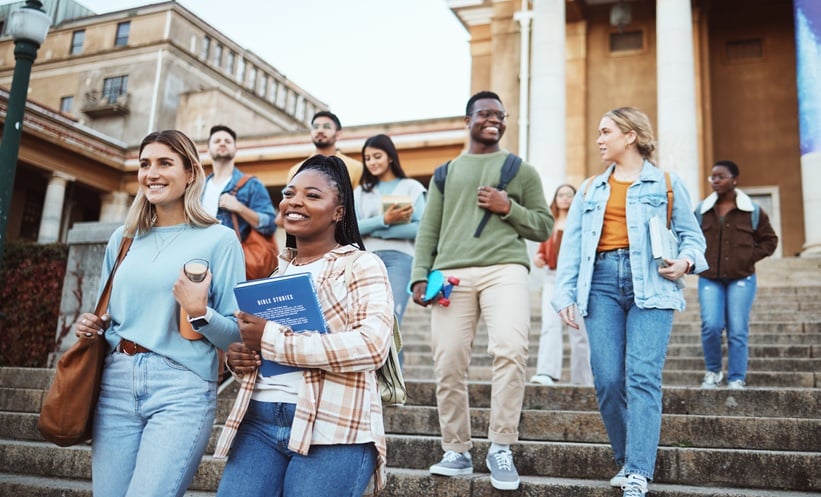 University campus representing public health emergency governance, student participation, and emergency preparedness.